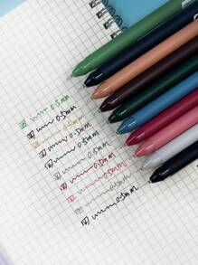 10 支/套 柔和颜色圆珠笔 日记文具用品 - 彩色 - 查看 12