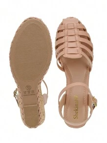Women's Wedge Sandal With Huarache Heel Babuche Platform Espadrille Shekinah Light Comfort - 杏色 - 查看 8