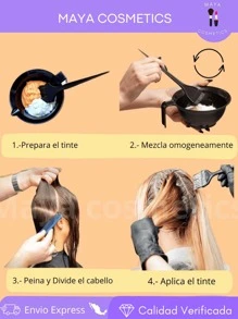 Küül Color System Funny Colors Violet Tone Fantasy Dye, Includes Peroxide For Your Dye And Dye Brush - Verde neon - View 2