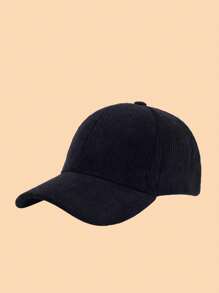 1 Solid Color Corduroy Thickened Fashion Cap