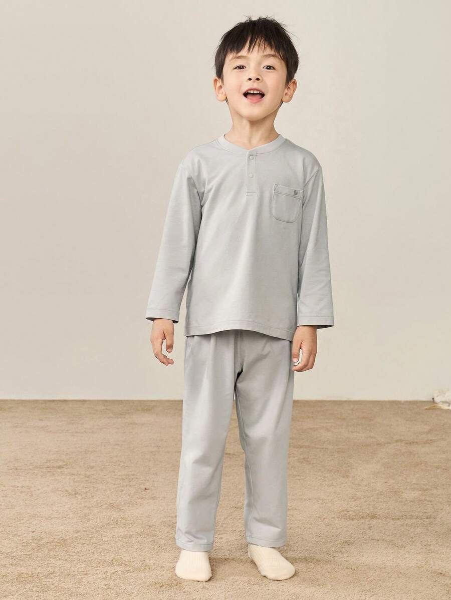 mini bala 男童秋季新款睡衣套装