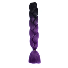 Soft Bubble Braids Hair Extensions 24inch - Colored Braiding Hair High Temperature Synthetic Fiber Jumbo Braiding Hair Extensions For Girl - Multicolor - View 38