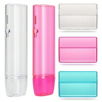 Clear PC Hard Case Combination Set, Case For IQOS Iluma One, For IQOS Cigarette Box Protection Cover For Iluma One Accessories, For Home Outdoor Travel, Household Gadget, Christmas Gifts, Halloween Gifts, Back To School Supplies