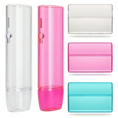 Clear PC Hard Case Combination Set, Case For IQOS Iluma One, For IQOS Cigarette Box Protection Cover For Iluma One Accessories, For Home Outdoor Travel, Household Gadget, Christmas Gifts, Halloween Gifts, Back To School Supplies