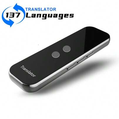 Instant Language Translator Device, Real-Time Two Way Language Translator, Ai Voice Translator Device In 137 Languages, Mini Pocket Translator For Learning Travel And Business Communications