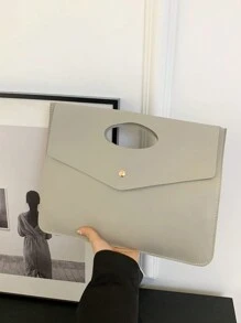 Bolso de gran capacidad, bolso de hombro transparente de moda 2025 para mujer, estilo extranjero, versátil bolso de mano - Gris - Ver 4