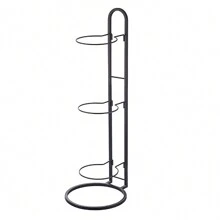 3/4/5-Tier Black Basketball Floor Storage Rack, Suitable For Sports Hall Ball Storage