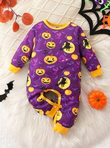 Macacão de Halloween para Bebê Menino - Laranja - Ver 1