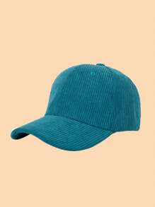 1 Solid Color Corduroy Thickened Fashion Cap