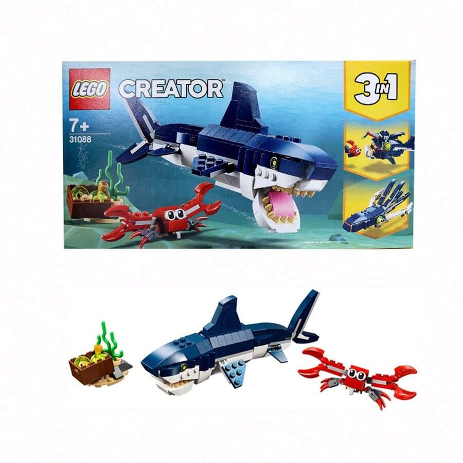 LEGO 31088 Đồ chơi lắp ráp khối xếp hình sinh vật biển sâu sáng tạo và đa năng dành cho trẻ em - Nhiều màu - Xem 1