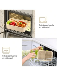 1 Stück 1200ml Erwachsenen Bento Box mit Besteck und auslaufsicherem Deckel, 3 Fächer Lunch Behälter Schulbedarf, Schulanfang (Geschirr, Lunchboxen und Aufbewahrungstaschen können zum Kauf ausgewählt werden)