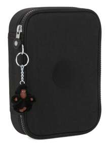 Metal Monkey Pencil Case With Keychain, Briefcase For Pens, Markers, Pencils, 3 Compartments - Black - View 1