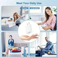 1pc Portable White Fast Charging Wall Charger For 20w Power Adapter Wall USB Type C Port Fast Plug Fast Charging With Data Cable Suitable For IPhone Tablet Mobile Phone And Other PD20W Fast Charging Head Nan - View 4
