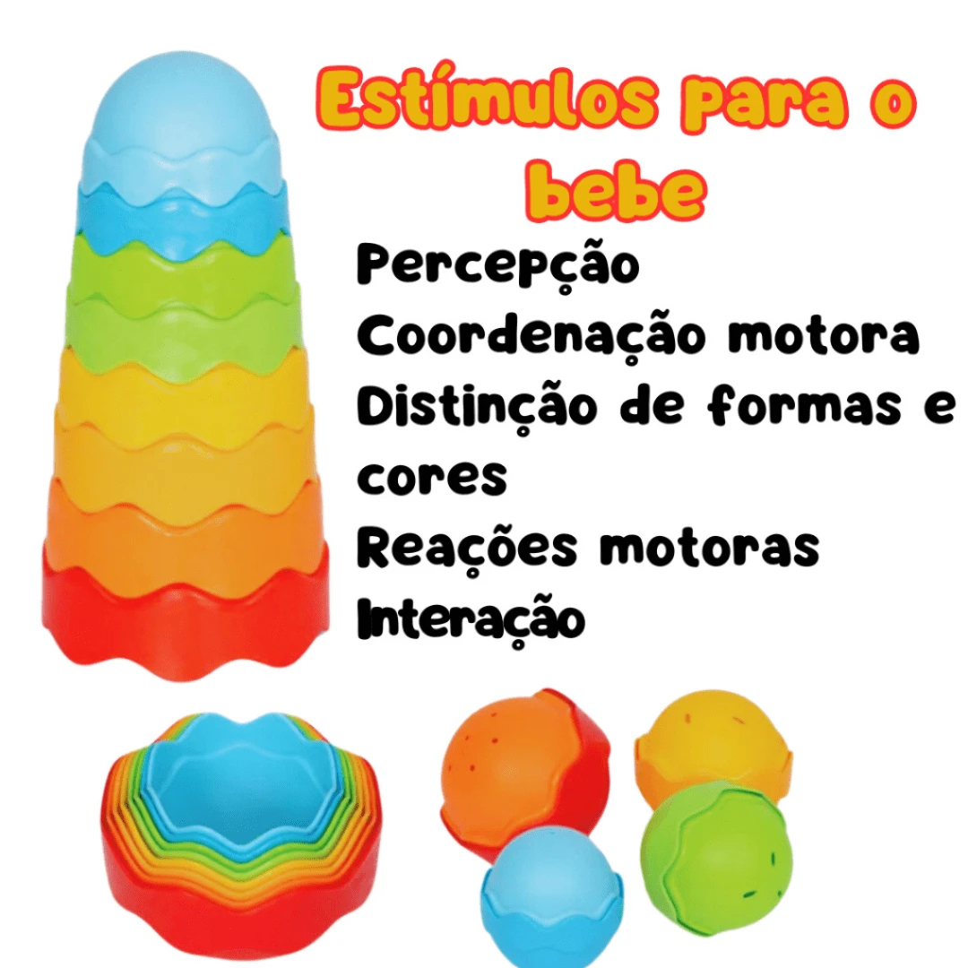 Kit 2 Interactive Educational Toys For Children Magic Tower + Medium