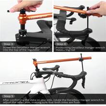 LeBycle Road Bike Hand Shift Adjustment Tool Head Mount Handlebar Height Angle Left Right Adjuster Handlebar Leveling Tool - Orange - View 6