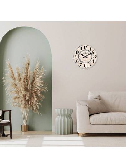 1pc Vintage French London Arabic Numeral Wand Clock, Battery Powered, 10 16 Inch Silent Non Ticking Klok Living Room, Bedroom, Kitchen, Outdoor, Hallway, Spiritual Home Cafe, School, Anniversary (No Battery, No Seconds view 7