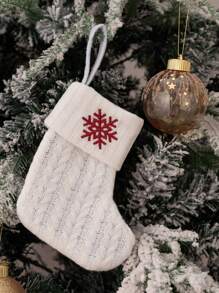 1pc Home Decor White Christmas Socks Knitted Socks Woolen Socks Embroidered Letters Candy Gift Bag Creative Holiday Festive Letters White Christmas Socks Gift Bag,Wedding Birthday Party Decor, Holiday Decor, Socks Gift Bag, Thanksgiving Decor, Christmas Decor, Room Decor, Home Decor,Christmas Gift Christmas Decorations Home Christmas Gifts Christmas Decor - Multicolor - View 14