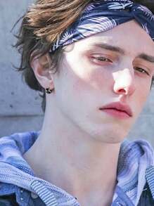 不锈钢男女环形耳环穿孔耳环，男士环形耳环耳穿孔首饰，耳骨夹耳环穿孔耳钉，男女皆宜 - 彩色 - 查看 3