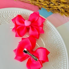 Bow Duo / Bow Duo / Neon Pink Duo With Heart - Màu Hồng Tươi - Xem 4