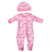 16-18 Inch Reborn Doll Clothes, Rainbow Tie-Dye Unicorn Jumpsuit Outfit, Accessories For Baby Dolls, Christmas, Birthday Gifts (Doll Not Included), Baby Doll, Baby Doll Clothes, Doll Clothes, Baby Doll, Baby Doll Clothes, Doll