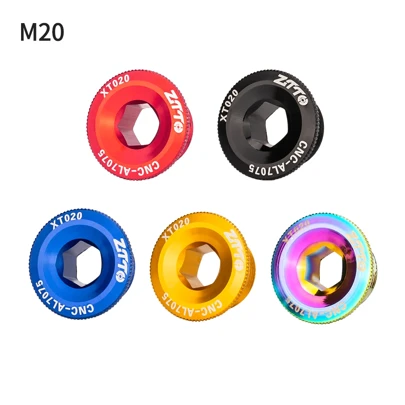 ZTTO Crankset Screw Aluminum Crank Arm Bolt Cap, 5 Colors Available, M20/M19/M18 Universal For MTB & Road Bike M6000 105