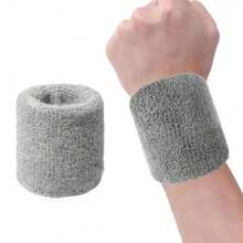 1 Pair Of Sweat-Absorbent, Breathable Sports Wristbands For Exercise, Football, Basketball, Running Gym Gym Wristbands Accessories