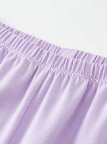 mini bala 秋季新款女童睡衣套装 - 紫色 - 查看 8