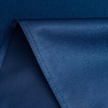 1pc Navy Blue Rectangular Tablecloth, Thicker Pearly Satin Soft Fabric Suitable For Wedding Decor, Birthday Party, Indoor Or Outdoor Household Events - Navy Blue - View 8