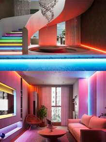 Acosh Neon Smart Touch Sensor Dimmable COB LED Strip Lights 320LED/M USB Powered For Cabinets, Wardrobes, Desks, Kitchen Backlight Decor, Christmas Theme - No Batteries Required