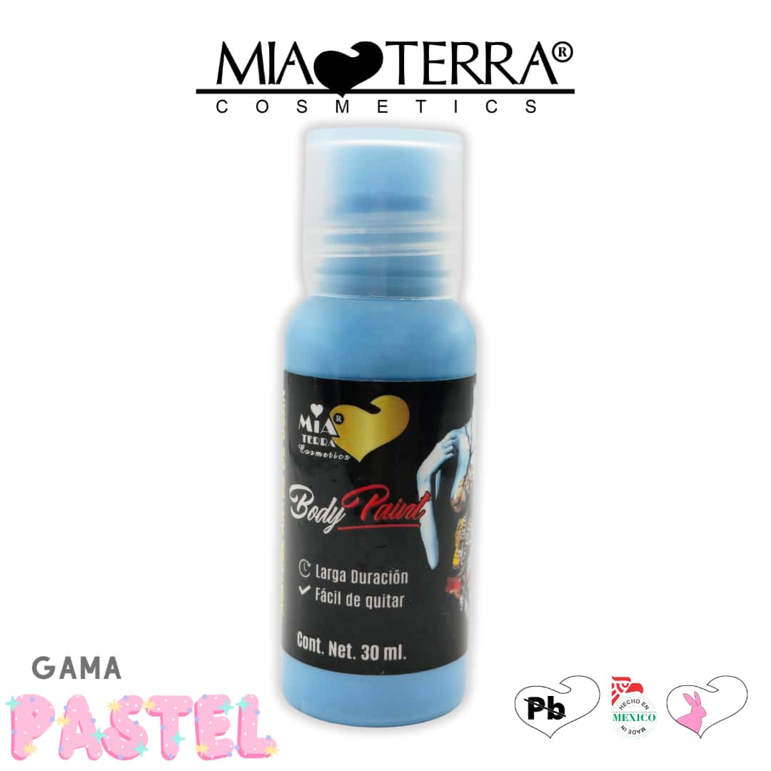 MIA TERRA COSMETICS PASTEL WATER BASE LIQUID BODY PAINT