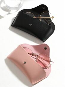 1pc Solid Color Glasses Case,Sunglasses Case,Glasses Cover,Sunglasses Reading Glasses, - View 3