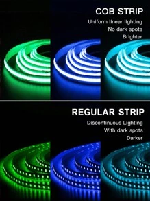 Acosh Neon Smart Touch Sensor Dimmable COB LED Strip Lights 320LED/M USB Powered For Cabinets, Wardrobes, Desks, Kitchen Backlight Decor, Christmas Theme - No Batteries Required