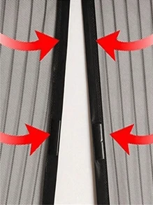 Rideau moustiquaire magnétique de porte, rideau moustiquaire magnétique de porte pratique pour animaux de compagnie - la moustiquaire magnétique de porte garde les insectes éloignés, moustiquaire magnétique de porte de garage simple d'un seul véhicule, moustiquaire à insectes pour porte de garage, patio, porche avec bord inférieur lesté magnétique