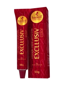 Haskell Excllusiv Color Cream Coloring 50g (Promotes Deep, Long-Lasting, Shiny And Uniform Color From Root To Tip) - 7.0 - 查看 3