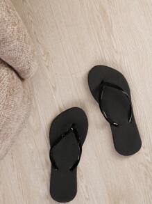Basic Ladies Sandal, Bath Sandal. - Black - View 3