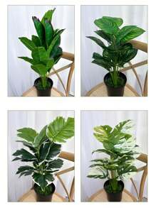 1 cây nhân tạo 9/18 lá, cao 13/22/29 inch, có thân, thiết kế hình cây cọ và mai rùa bằng tre sống động, hoàn hảo cho rừng rậm, bãi biển, tiệc Hawaii, vườn nhà và văn phòng không cần chậu, ngày lễ tình nhân, quà tặng - màu xanh lá - Xem 11