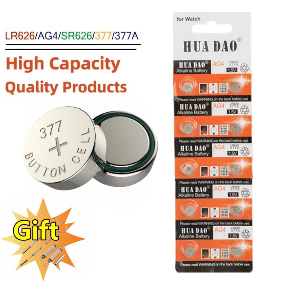 2X Duracell 376/377 (2 Blister Da 1 Batteria) 2 Pile - Foto 8