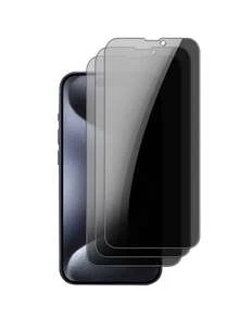 3 miếng kính cường lực chống nhìn trộm bảo vệ màn hình tương thích với iPhone 16 15 14 13 12 11 Pro Max XR X XS Max 7 8 Plus - màu đen - Xem 20