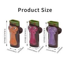 3 piezas/set, funda novedosa para encendedor, soporte único para encendedores, material de PVC, funda linda compatible para encendedores BIC J9 J3, gran regalo para hombres