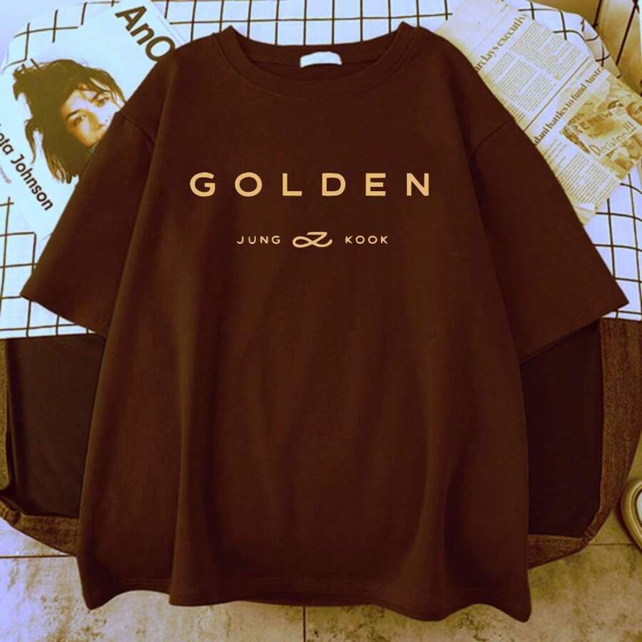 Golden Seven Standing Next To You Printed Unisex T-Shirt - Coffee Brown - View 1
