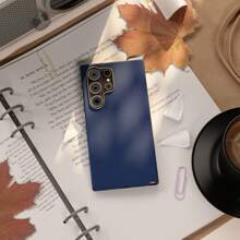 Premium Case Cover Compatible With Samsung A02 A05 A10 A12 A14 A15 A20 A21S A32 4G A34 5G A54 M02 M23 M51 F13Note 20 J5 Prime Premium Velvet Silicone Case - 午夜藍 - 查看 9