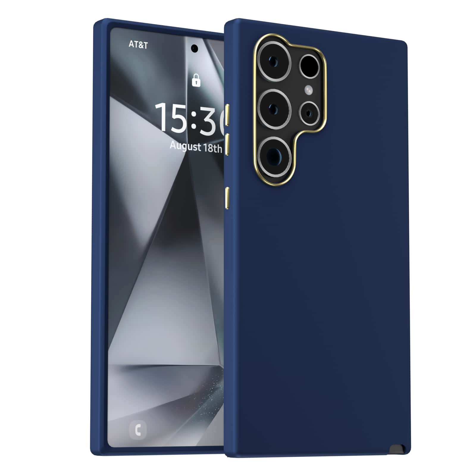 Premium Case Cover Compatible With Samsung A02 A05 A10 A12 A14 A15 A20 A21S A32 4G A34 5G A54 M02 M23 M51 F13Note 20 J5 Prime Premium Velvet Silicone Case - 午夜藍 - 查看 1