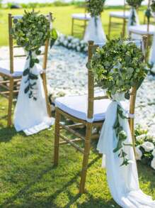 1 件，70.86 英寸/5.9 英尺桉树花环，带干果，人造假花绿叶花环藤蔓，适用于装饰、礼物、装饰、中心装饰、壁挂、房间装饰、婚礼、活动舞台、家居装饰、情人节、礼物 - 軍綠色 - 查看 5