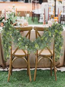 1 件，70.86 英寸/5.9 英尺桉树花环，带干果，人造假花绿叶花环藤蔓，适用于装饰、礼物、装饰、中心装饰、壁挂、房间装饰、婚礼、活动舞台、家居装饰、情人节、礼物 - 軍綠色 - 查看 8