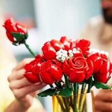 LEGO Ramo de 10328 rosas artificiales, flores artificiales para decoración del hogar - Multicolor - Ver 3