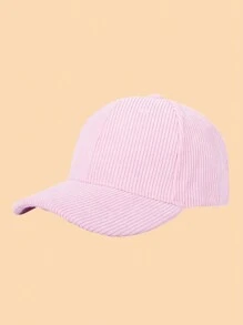 1 Solid Color Corduroy Thickened Fashion Cap