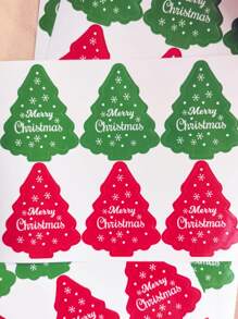 60 miếng dán phong bì Giáng sinh 2,2 inch Nhãn cây thông Noel Nhãn dán Giáng sinh vui vẻ cho quà tặng, thiệp mời, phong bì, thẻ Giáng sinh, nhãn dán ngày lễ Giáng sinh, ưu đãi tiệc Giáng sinh - Nhiều màu - Xem 3