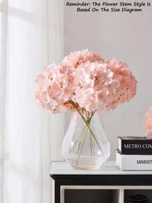 10 件/4 件/包 腮红人造绣球花 27 头绣球花丝绸花假花适用于婚礼中心装饰花束 DIY 花店派对装饰家居装饰带长茎 - 深粉 - 查看 4