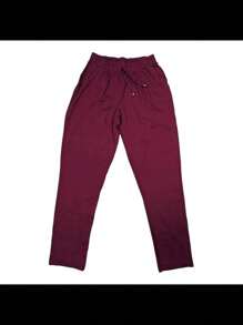 Viscolycra Mesh Pants Plus Size Comfortable Loose - 紅木色 - 查看 2