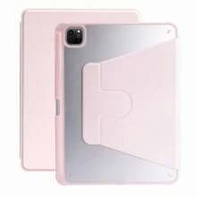 1个透明粉色360°旋转亚克力平板电脑支架，带笔槽，可调节支架，兼容iPad Mini 6/7、9.7、10.2、10.5、Air 4/5、第十代、10.9、Pro 11英寸、Air 11英寸 (M2)、Air 13英寸 (M2)、Pro 11英寸 (M4)、Pro 13英寸 (M4) 2024、12.9英寸、iPad Air 13英寸 (M3 2025)、iPad Air 11英寸 (M3 2025)、iPad (A16) 11英寸第十一代 2025，防震设计（不含平板电脑） - 粉色 - 查看 23